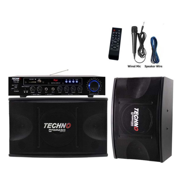 8” Speaker Set with Power Amplifier – Techno Tamashi