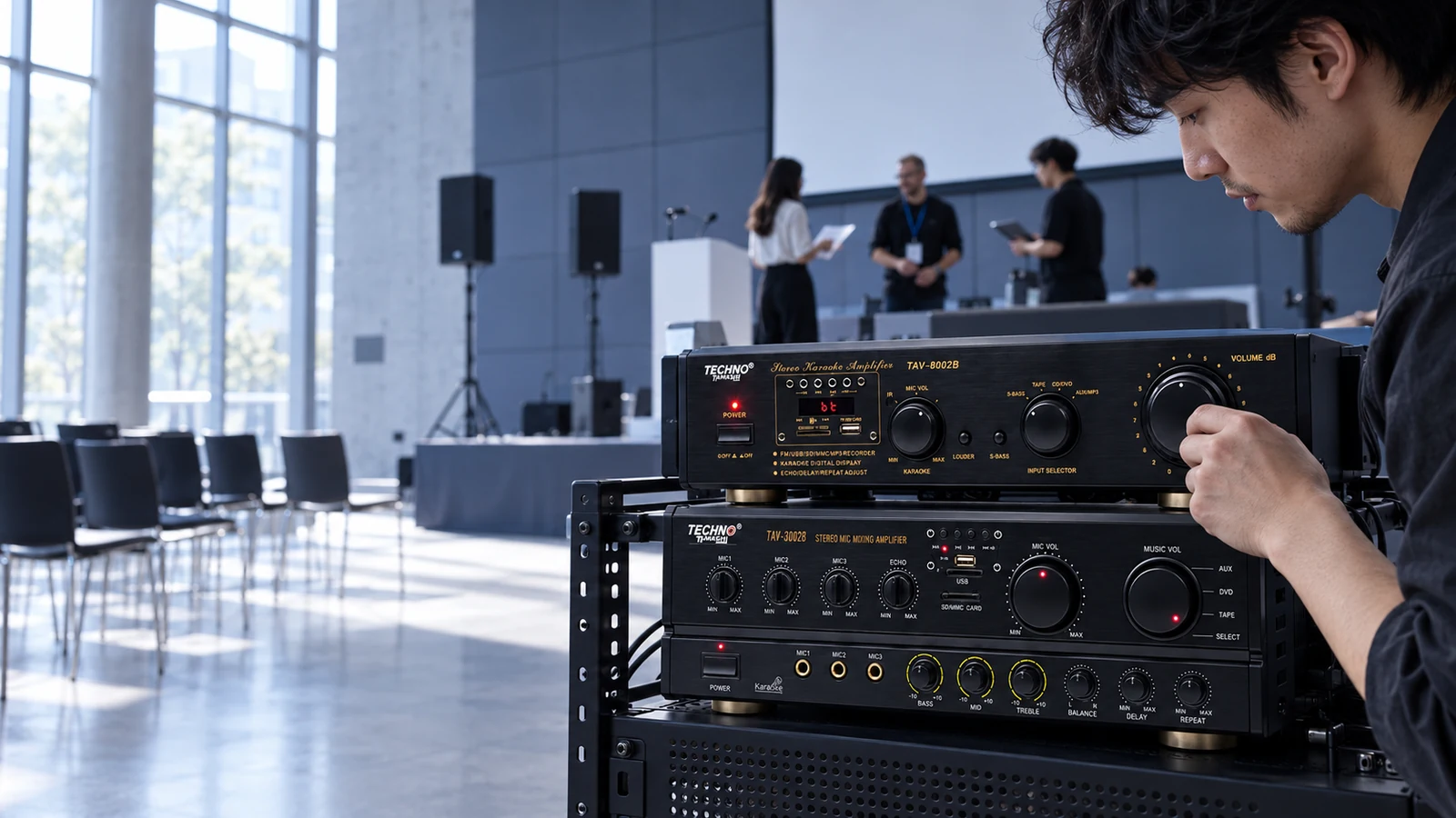 Techno Tamashi Amplifiers in a real-world setting