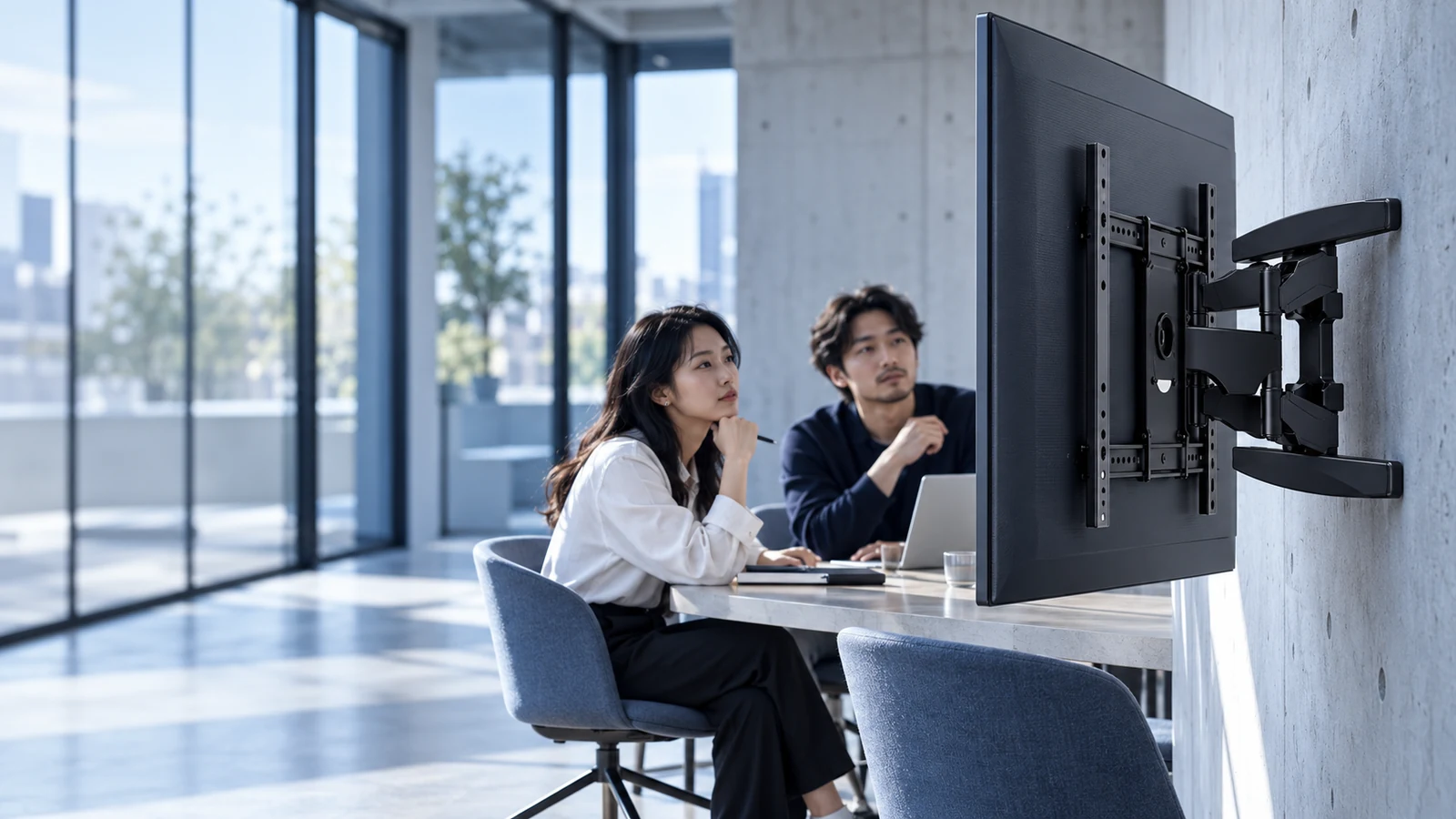 Techno Tamashi TV mounts in a real-world setting