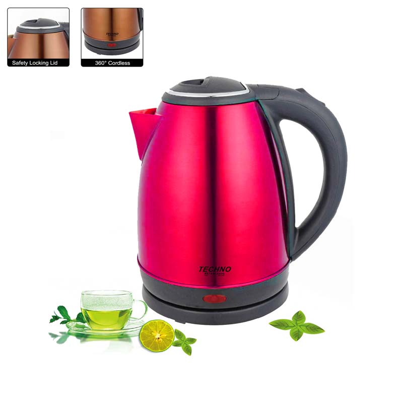 Techno Tamashi LJ-18RD Electric Cordless Kettle