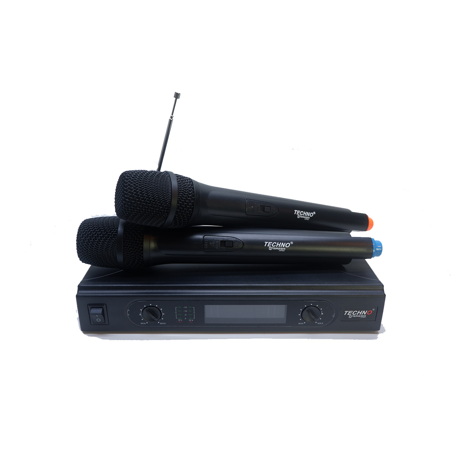Techno Tamashi RX-688 Karaoke Dual Channel Wireless VHF Microphone