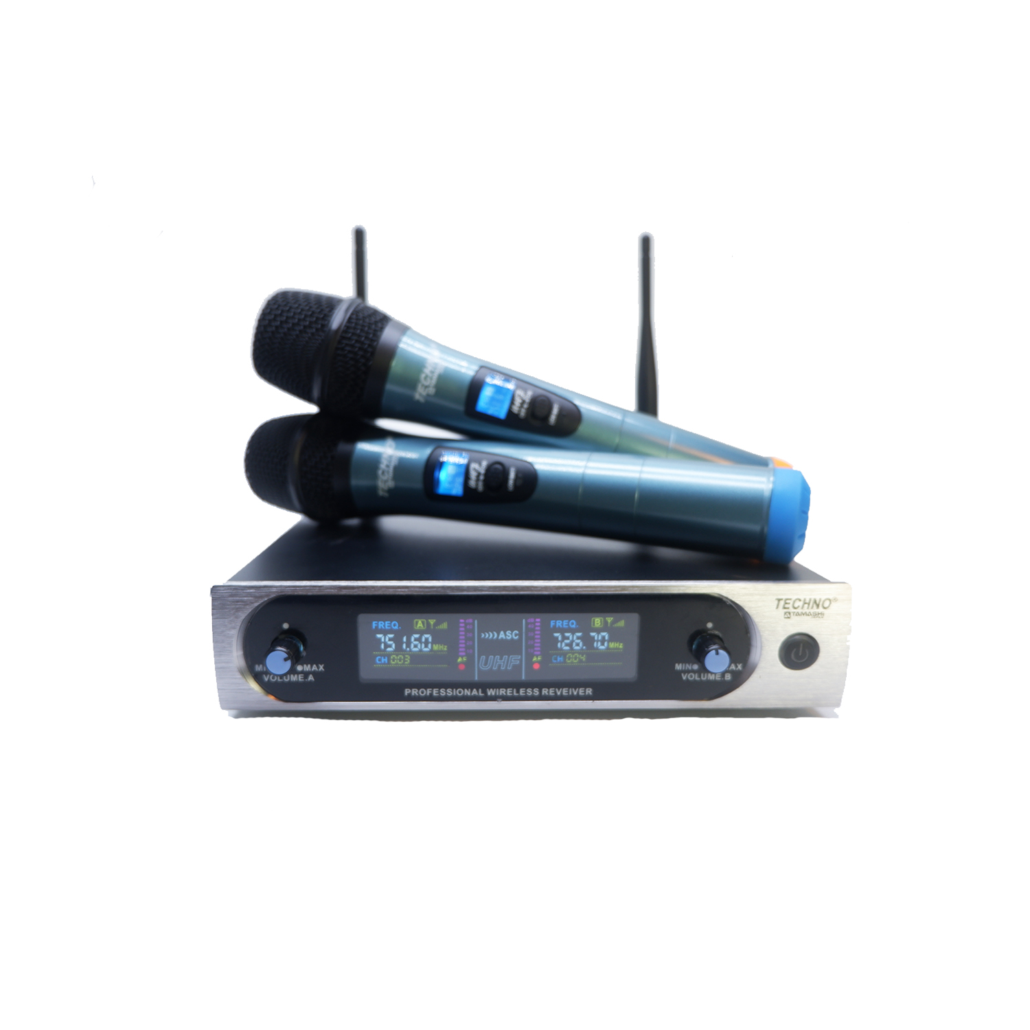 Techno Tamashi TN-300 Dual Channel UHF Wireless Microphone System