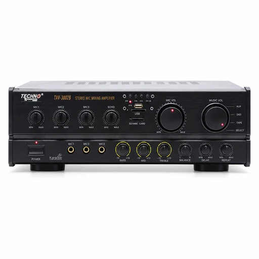 Techno Tamashi TAV-3002B High Power Audio/Karaoke/Home Amplifier (2 channel)