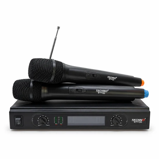 Techno Tamashi RX-688 Karaoke Dual Channel Wireless VHF Microphone