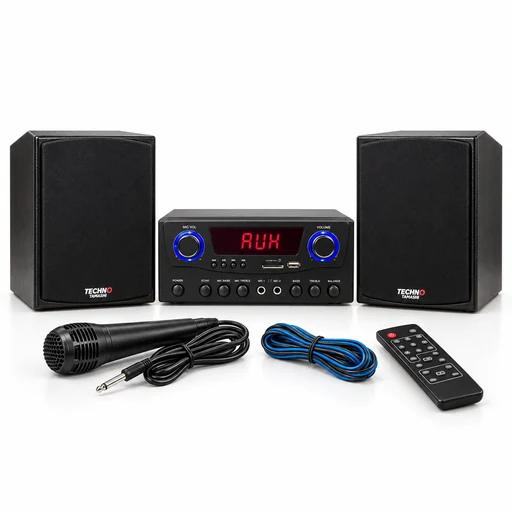 Techno Tamashi 6.5” Speaker Set with Power Amplifier